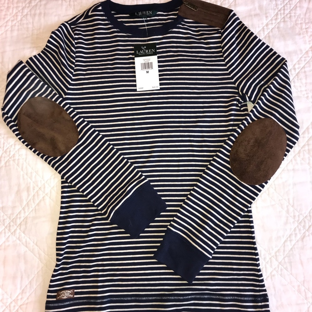 Ralph Lauren long sleeve tee with zipper detail